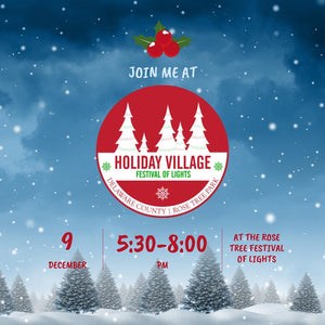 Holiday Village Festival of lights at Rose Tree Park: Dec. 9th, 2022